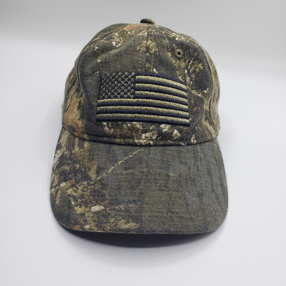 Camouflage American Flag Outdoor Hat - Cap Snapback U.S.A.
